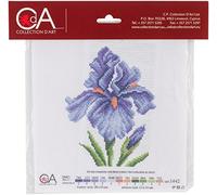 Collection D'Art Iris Tela Aida Stampata per Ricamo a Punto Croce, Cotone, Bluebells, 12 x 16cm