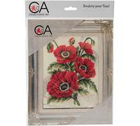 Collection D'Art Stamped Needlepoint Kit 8"X10"-Poppies