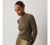 Collection Maglia a girocollo in cashmere a trecce XL Brown