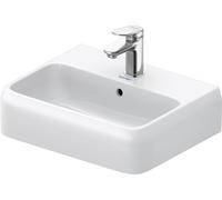 Collection One Duravit lave-mains, 450x350mm, dessous émaillé (pour une meilleure hygiène), avec trop-plein, 0746452000, 0746452000, Colorazione: 1 foro per rubinetto, con HygieneGlaze