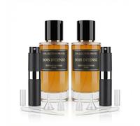 Collection Privée Bois Intense Édition Intense Duo Set | 2 x 50 ml Eau de Parfum + 2 x 10 ml nebulizzatori da viaggio | Profumo legnoso da uomo con menta, vaniglia e ambra, confezione risparmio di