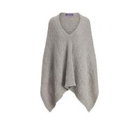 Collection Sciarpa a poncho cashmere a trecce TAGLIA UNICA Grigio