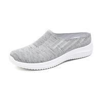 Collection Sneaker da Donna Mocassini Casual da Donna, in Mesh Traspirante, Comodi e Piatti, Indossare Tutti i Giorni, per la Primavera e L'Estate, Leggeri Comodi, Passeggio (Grey, 37)