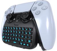 Collective Minds PS5 Chatpad - Chatpad wireless con backlight e jack per cuffie - Compatibile con PS5 - Nero