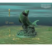 Collective Studios Miniatura Mini Haifisch Mostro Subacqueo per TTRPG D&D 5e