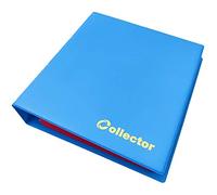 COLLECTOR Album di Monete da Collezione, per Monete di Varie Dimensioni - con Diverse Pagine munite di divisori con Elenco Album per 221 Monete Colore Azzurro Pastello