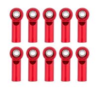Collegamento Auto RC per Axial per SCX10 per Traxxas per TRX4 D90 per Tamiya 1/10 RC Crawler Parts 10 Pezzi M4 Giunto Sferico Terminale(Red)