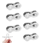 Collegamento catena biciclo: kit di riparazione, clip connettore per bicicletta, segmento di blocco a scatto | giunto a catena resistente con un semplice design a rilascio e una forte postura per la