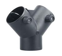 Collegamento condotto - Divisore valvola tergicristallo, adattatore per separare il flusso d'aria calda, raccordo tubo con doppie valvole, componente di ventilazione contro il calore | Valvola