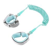Collegamento da polso per bambini, guinzaglio da polso anti-perso Filo di acciaio elastico 1,5 m Design flessibile con gancio e per i viaggi per bambini(Serratura riflettente verde chiaro 360°2m)