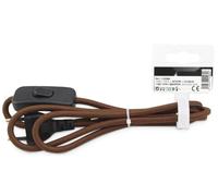 Collegamento elettrico da 1,5 m con interruttore marrone per un pratico controllo dei dispositivi e sicurezza domestica.