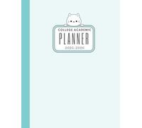 College Academic Planner 2025 2026: Light Green Cover, Cat Themed Student Organizer with Weekly Planner, Class Schedule, Assignment Tracker, Meeting Notes & Calendar, for lecture, note taking