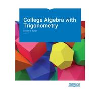 College Algebra with Trigonometry v3.2
