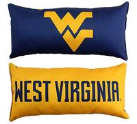 College Covers Cuscino da viaggio in tinta unita, 40,6 x 20,3 cm, West Virginia Mountaineers