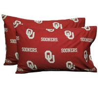 College Covers Everything Comfy Oklahoma Sooners - Coppia di federe king size, 50,8 x 101,6 cm, include 2 federe king size