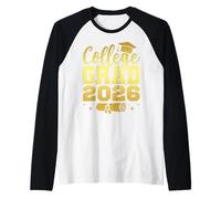 College Graduate Class of 2026 Grad Graduation Seniors Maglia con Maniche Raglan
