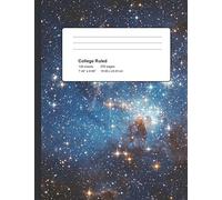 College Ruled Composition Book: Perfect Bound Outer Space Notebook 200 Sheets 100 Pages 7.44 x 9.69 inch Book