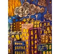 College Ruled Composition Notebook: Christmas Eve: Aesthetic Lined Journal for School and Writing. Featuring Fine Art Cover and Signed Pages by Italian Artist Gian Domenico Iannone.