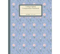 College Ruled Composition Notebook: Lined Multipurpose Paperback Journal Paper. Great for Back to School, College, Office, Work, Home. Tiny flowers Pattern Theme. A Great Gift.