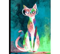 College-Ruled Notebook _ 150 Stylized Pages _ THE CAT WHO KNEW TOO MUCH - By: Sage Holloway: Feline Frontier _ 8.5" x 11" Page Size