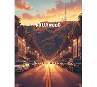 College-Ruled Notebook | 8.5” x 11” | 120 Pages for Adults: Hollywood Dreams-Lined Writing Journal