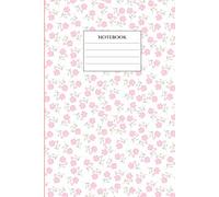 College Ruled Notebook for Work, School, and Home, Ideal for Note-Taking, 120 Pages, Floral Garden Design, Pink Journal