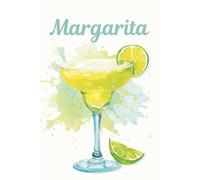 College Ruled Notebook: Margarita - Lined Journal for Writing, Notes & Everyday Use: 120 Pages, 6x9 Lined Paper - Bright Summer Aesthetic Notebook