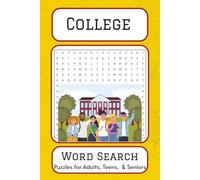College Word Search Puzzle Book: Word Searches with Easy to Read Print about College, College Students, College Life | 6 x 9 Inches, 110 Pages 55 ... Gifts for Vacations, Holidays, and Free Time.