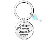 Colleghe Portachiavi Donne Uomini Amicizia Apprezzare Portachiavi Natale Compleanno Regalo Addio Ricordo Amica Collega Cordiali Saluti Accompagnare Amici Chiave Colleghe Per Caso Amiche Per Scelta