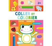 Coller et colorier 2+: Les animaux. Plus de 130 gommettes