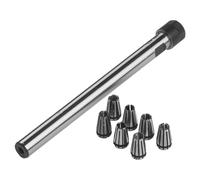 Collet Chuck CNC argento + acciaio nero dritto da 2 mm a 5 mm c10 er8a 100 L