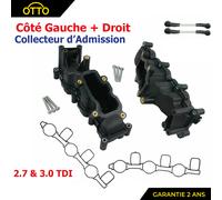 Collettore Aspirazione Sinistra + Destra Pinze Audi A4 B7 2.7 3.0 Tdi 6 Cilindri