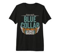 Colletto Blu Ultimate Badass Operaio Maglietta Premium