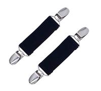 Colletto Clip per Cappotto 2 Pezzi Per Camicetta Cardigan Accessori Abiti Sciarpa (Nero)