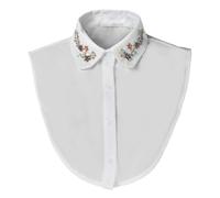 Colletto con revers finto staccabile Collana a mezza camicia impreziosita da cristalli Colletto falso alla Accento di abbigliamento raffinato Design leggero e indossabile | per la celebrazione de