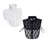 Colletto Finto In Pizzo 2 Pezzi, Colletto Finto Per Camicette Da Donna, Colletto Decorativo Alla Moda, Colletto Rimovibile, Accessori Di Abbigliamento Da Donna
