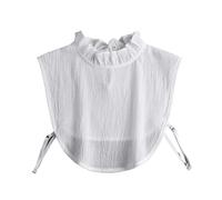 Colletto in pizzo Camicetta con colletto finto risvolto in pizzo cavo, maglione, camicia staccabile, decorazione mezzo collo da donna falso Per Costumi(286-02)