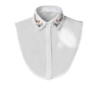 Colletto rimovibile - imitazione di , con risvolto a mezza camicia, morbida protezione per il collo, parte leggera e semplice, pratico accessorio per il collo per donne e ragazze, a casa, in