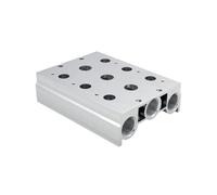 Collettore 4V400M per elettrovalvole a solenoide serie 4V400 4V410-15 4V420-15 4V430-15 Collettore base piastra valvola (4V400M 11F)