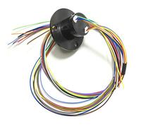 Collettore Ad Anello Rotante 6/12 Fili 2A-30A - Contatto Elettrico Rotante - Raccordo Giunto Elettrico (12 Cavi 2A)