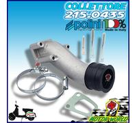 COLLETTORE ASPIRAZIONE POLINI 125 3 FORI CARBURATORE Ø 28 TELAIO ET3