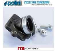 COLLETTORE ASPIRAZIONE DRITTO CARBURATORE PHBG 19 21 PER PIAGGIO ZIP 50 FAST RID