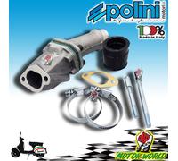 CARBURATORE POLINI CP ø24 + COLLETTORE LAMELLARE VESPA R L N 50 125