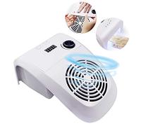 Collettore aspirazione polvere unghie 80W Asciugacapelli UV unghie Aspirapolvere elettrico Con ventola velocità regolabile Rilevamento intelligente 3 timing Salon Art Tool per acrilico, unghie gel