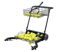 Collettore automatico di palline da tennis con ruote girevoli a 360° per un facile ritiro in palestre e club sportivi