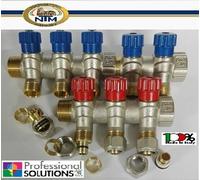 COLLETTORE COMPLETO 5+3 DA 3/4 RUBINETTI MULTISTRATO 20x2 IMPIANTO CARICO BAGNO