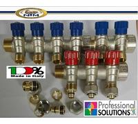 COLLETTORE COMPLETO 6+3 DA 3/4 RUBINETTI MULTISTRATO 20x2 IMPIANTO CARICO BAGNO