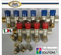 COLLETTORE COMPLETO 6+4 DA 3/4 RUBINETTI MULTISTRATO 20x2 IMPIANTO CARICO BAGNO