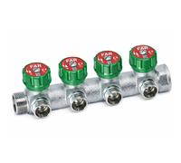 Collettore componibile cromato a 4 derivazioni 1/2" Eurokonus FAR 3824