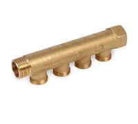 Collettore componibile Giacomini senza rubinetto M/F 1 x 3/4 4 stacchi R580CY054